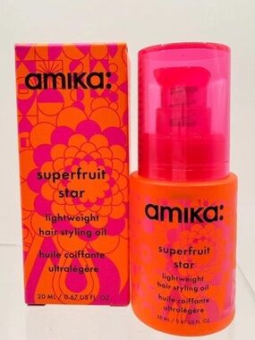 amika Superfruit Star Lightweight Hair styling Oil NEW! FULL SIZE